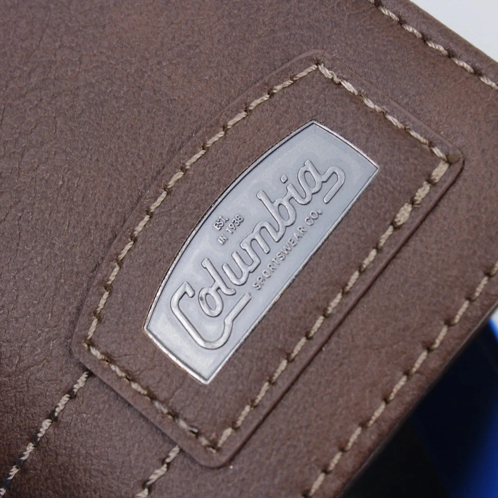 Columbia Sportswear Men's Trifold Wallet Brown Leather NWT Gift Item